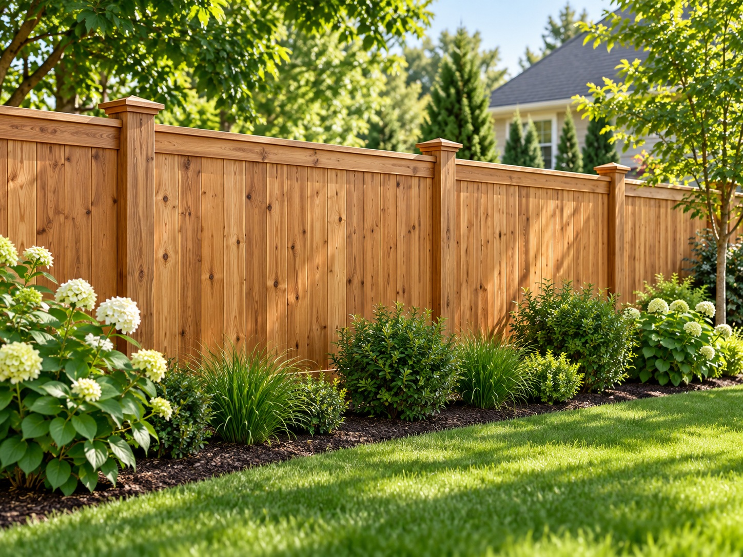 Wood fence