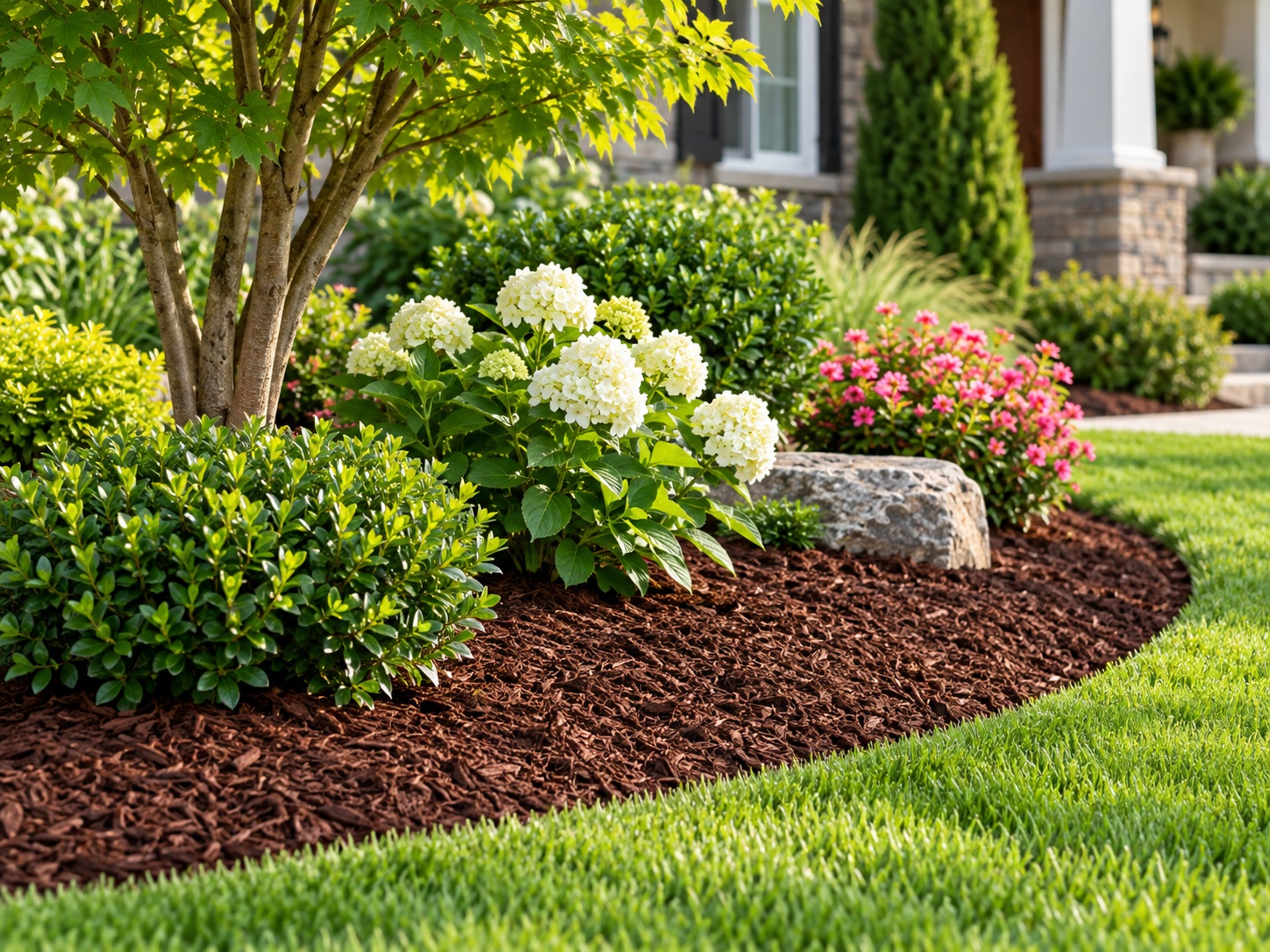 Mulch landscaping